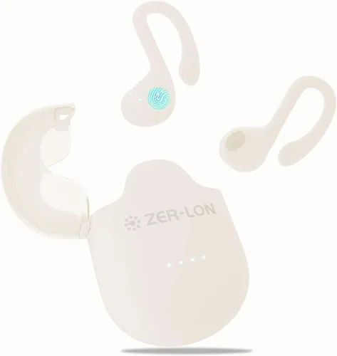 ZER-LON Auriculares inalámbricos, Bluetooth 5.3, 60 horas de reproducción, cancelación de ruido, auriculares inalámbricos impermeables sobre la