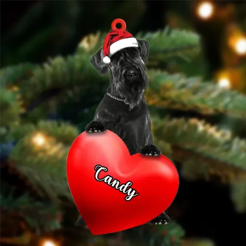 Miniatura 150 de Adornos de Navidad personalizados para perros, nombre personalizado, adorno de Malamute de Alaska, adornos acrílicos, regalos de Navidad, amantes