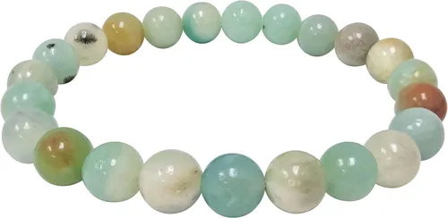 Miniatura 551 de Gem Avenue Handmade Round Bead Stretch Bracelet Unisex Natural Stone Beaded Jewelry for Men & Women, Elastic Wristband for Daily Wear