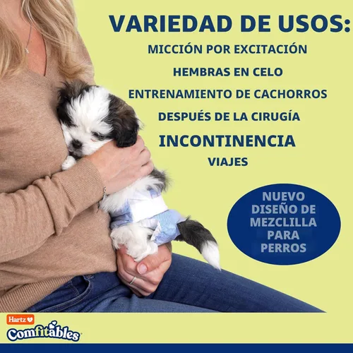 Miniatura 8 de Hartz Pañales desechables para perros, talla M, 32 unidades, ajuste cómodo y seguro, fácil de poner Value Pack