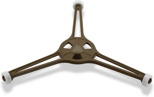 Miniatura 6 de Juego de 2 platos giratorios para horno de microondas de triple brazo, bandeja de vidrio para horno de microondas, anillo de soporte de rodillo