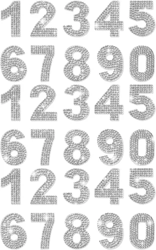 Miniatura 9 de PRATIQUE Calcomanías de letras del alfabeto con diamantes de imitación con purpurina, 26 letras autoadhesivas para arte y manualidades (rojo)