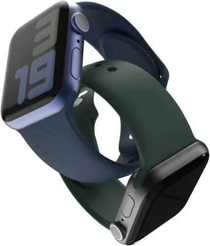 Miniatura 2 de Sinjimoru Correa de silicona para Apple Watch, compatible con Apple Watch de 1.496 in, 1.575 in, 1.614 in, 1.654 in, 1.732 in, 1.772 in, 1.929 in