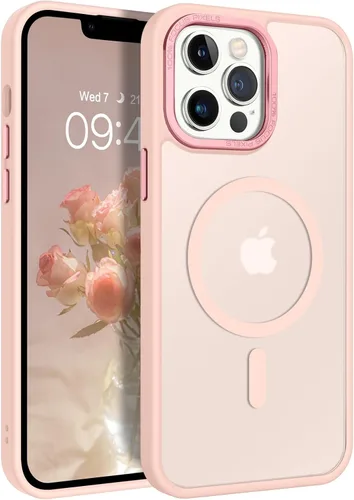 Miniatura 10 de BENTOBEN Funda magnética para iPhone 13 Pro Max, [Compatible con MagSafe] translúcida mate esmerilada, antihuellas, delgada, a prueba de golpes