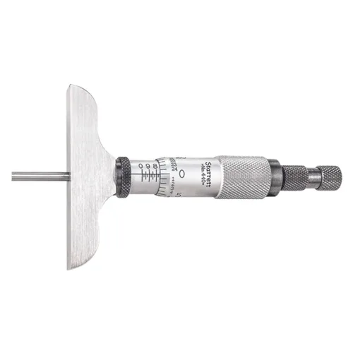 Miniatura 18 de Starrett 449 Profundímetros Vernier tipo micrómetro, pulgadas, 1