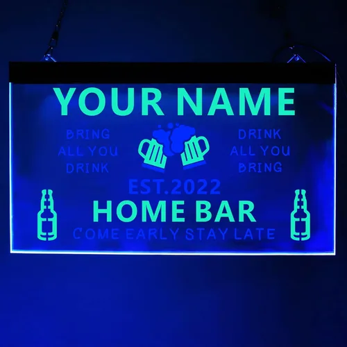 Letreros de barra personalizados para bar en casa, letrero de barra de neón, letrero de luz LED de barra, letrero de barra personalizado, letrero de