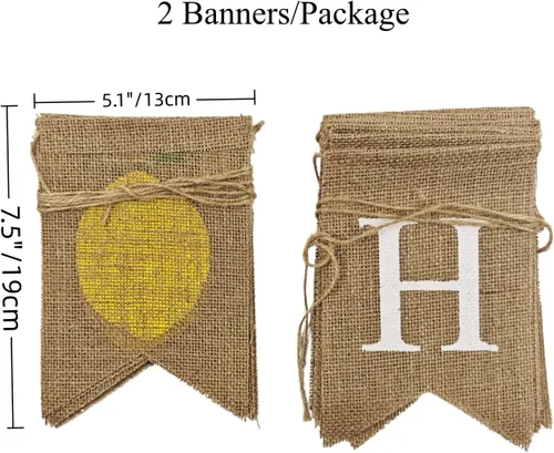 Miniatura 7 de Bandera colgante de Happy Sukkot, 2 carteles de arpillera de Sukkah Etrog y Lulav, decoraciones de festivales judíos Chag Sameach