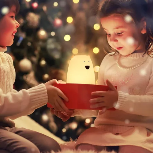 Miniatura 4 de ZKLiLi Luz nocturna para niños, lámpara de 16 colores linda, luces nocturnas regulables para bebé, luz nocturna recargable de silicona