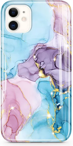 Miniatura 7 de Funda para iPhone 11 con purpurina dorada, delgada, a prueba de golpes, flexible, funda de TPU de silicona suave para iPhone 11 de 6.1 pulgadas