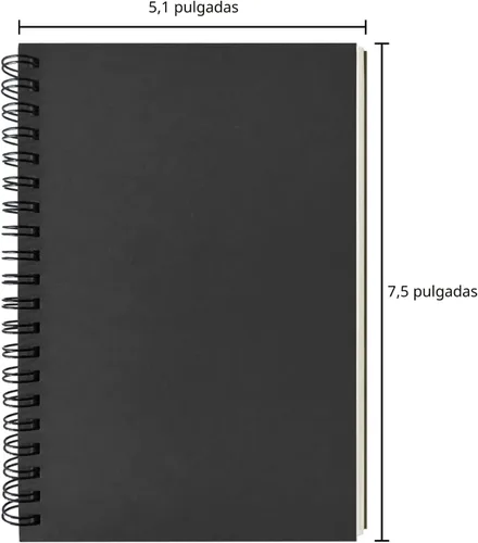 Miniatura 2 de DSTELIN Cuaderno en espiral en blanco, paquete de 3, tapa blanda, libro de bocetos, 100 páginas / 50 hojas, 7.5 pulgadas x 5.1 pulgadas, 100GSM