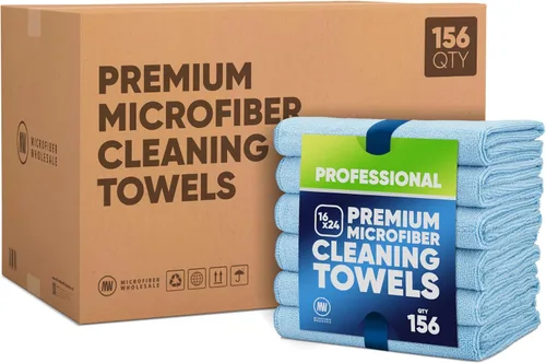 Miniatura 8 de Microfiber Wholesale Toallas de microfibra Pro Multi Surface de 16" x 24" Paquete de 6 (negro)