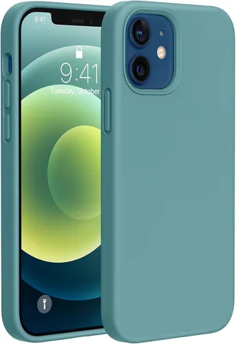 Miniatura 76 de Miracase Funda diseñada para iPhone 13, con protector de pantalla de vidrio templado, forro de microfibra suave antiarañazos, funda de goma