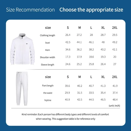 Miniatura 4 de BASICDOT Men's Tracksuits Set Long Sleeve Causal Full Zip Running Sports Sweatsuit for Men 2 Piece Outfits