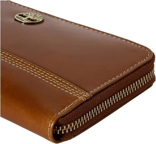 Miniatura 4 de Timberland Cartera de cuero RFID con cremallera alrededor de la cartera con correa para la muñeca