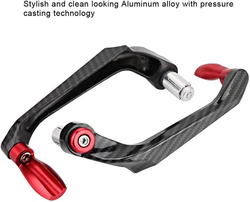 Miniatura 8 de Aramox Protector universal del manillar de la motocicleta de 7/8 pulgadas, protector de manillar de freno de aleación de aluminio de alta densidad