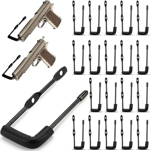 Miniatura 17 de Yaocom 10 piezas de soporte de exhibición de pistola para pistolas de interior para pistolas para pistolas para cajas fuertes, armarios y veteranos