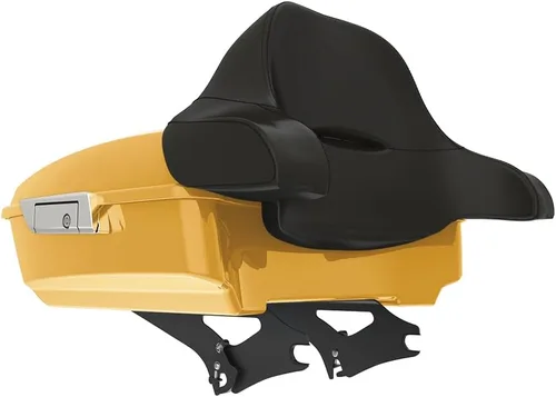 Miniatura 151 de King Tour Pack para Harley Alpine Green, cierre de paquete turístico, portaequipajes superior, soporte de montaje negro, placa de metal para Harley