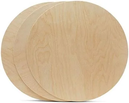 Miniatura 3 de Discos de madera para manualidades, fichas en blanco o monedas de madera, 2 pulgadas, 1/16 pulgadas de grosor, paquete de 250 círculos de madera sin
