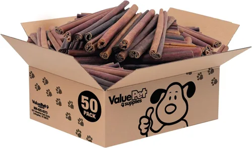 Miniatura 10 de ValueBull Palitos de colágeno para perros, masticables jumbo de 12 pulgadas, golosinas naturales de larga duración para perros, 10 unidades, soporta