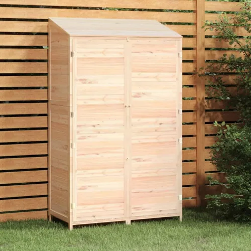 Miniatura 15 de Cobertizo de almacenamiento de madera para jardín, gabinete de almacenamiento al aire libre, cobertizo de herramientas de madera de jardín, Antracita