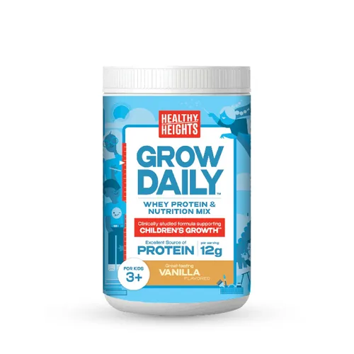 Miniatura 8 de Healthy Heights Grow Daily Kids - Mezcla de bebida proteica (chocolate) - Batido alto en proteínas para niños de 3 años, 10.6 onzas