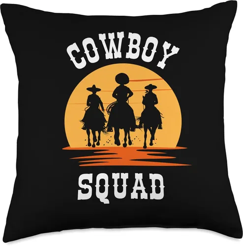 Miniatura 4 de Cowboy Squad Sunset Western Cowboy Throw Pillow