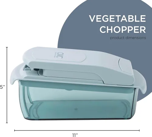 Miniatura 7 de Cook with Color Picador de verduras – Multifuncional 11 en 1 picador de verduras con recipiente – Picador de alimentos para picar, picar, rebanar