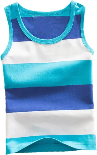 Miniatura 4 de Camisetas sin mangas de algodón suave para niños pequeños, paquete de 3