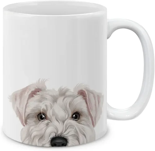 Miniatura 19 de MUGBREW Taza de té de cerámica bicolor blanco y naranja con gato atigrado Gatito, 11 oz