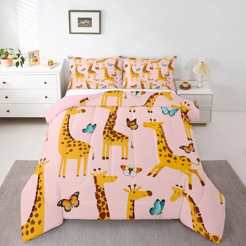 Miniatura 21 de Erosebridal Juego de ropa de cama de oso polar, tamaño individual, juego de edredón de oso blanco con patrón de animales, edredón de microfibra Oso