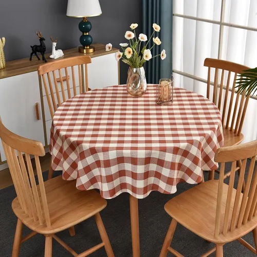 Miniatura 38 de Mantel de Algodón Resistente para Mesa Cuadrada Estilo Granja Vintage Mantel Lavable Cobertura de Mesa Rústica (Gris, 52''x52'')