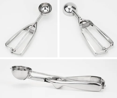 Miniatura 2 de cuchara profesional de acero inoxidable 18/8 tamaño mediano para galletas, Tamaño 40