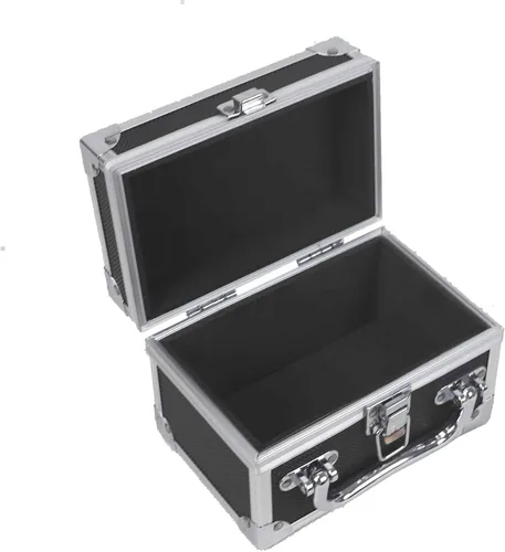 Miniatura 2 de Ursae Minoris Elite - Estuche de aluminio negro para juegos a prueba de EE. UU., sellos postales en sobres de vidrio y otros tesoros, tamaño compacto