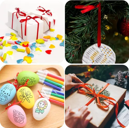 Miniatura 4 de Cinta blanca de 1/8 pulgadas x 100 yardas, cintas de tela de satén blanco para envolver regalos, manualidades, álbumes de recortes, ramos florales