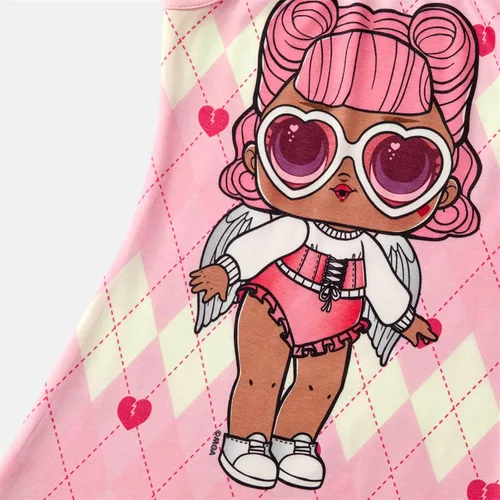 Miniatura 3 de L.O.L. Surprise! Vestidos de mamá e hija, a juego, con estampado de figura y sin mangas