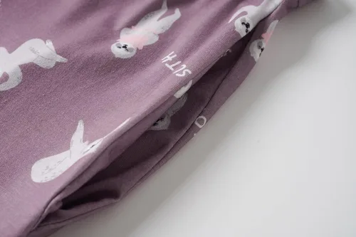 Miniatura 6 de Vopmocld Conjunto de pijama de gatos lindos para niñas grandes, 2 piezas, ropa de dormir de algodón para invierno