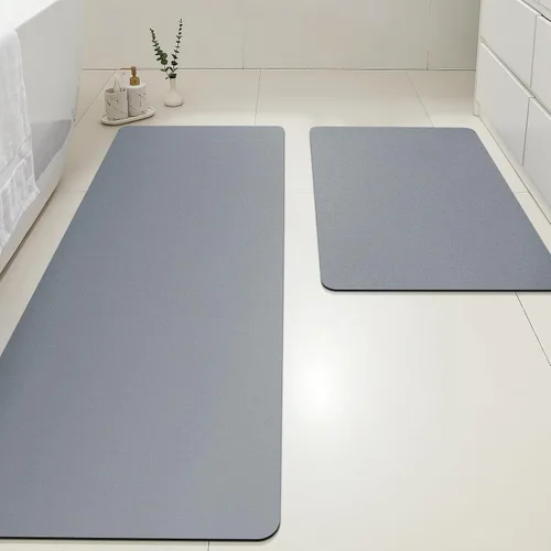 Miniatura 73 de ACCUMTEK Alfombrilla de Baño Ultra Delgada, Alfombrillas de Baño Antideslizantes con Respaldo Mejorado para Colocar Bajo la Puerta, Alfombras