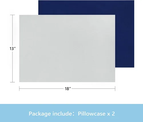 Miniatura 2 de TILLYOU Paquete de 2 fundas de almohada para niños pequeños con cierre de sobre, 13 x 18 pulgadas, fundas de almohada de microfibra suave y sedosa