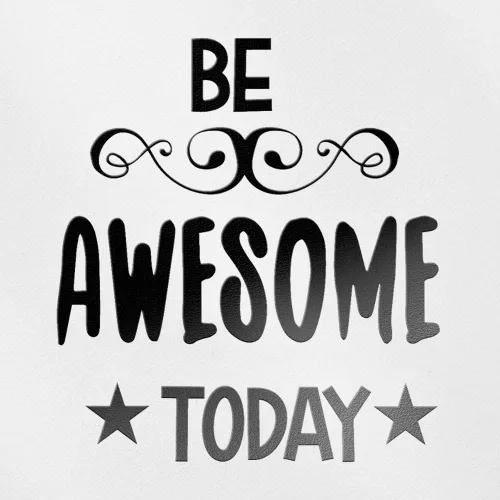 Decal Stickers of Be Awesome Today (Black) (Set of 2) Premium Waterproof Vinyl Decal Stickers for Laptop Phone Accessory Helmet Car Window Mug Tuber