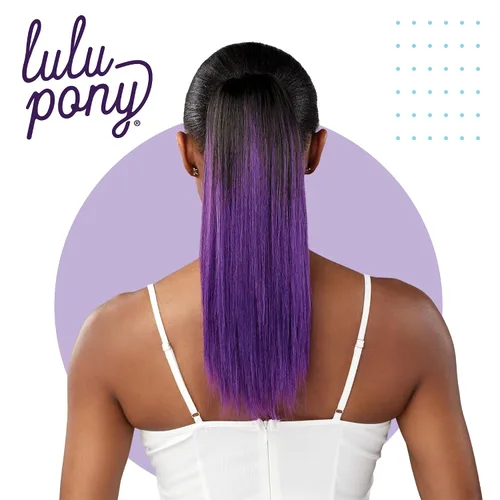 Miniatura 4 de Sensationnel Lulu - Cordón de cola de caballo - Lulupony Nisi sintético de alto calor yaki cola de caballo o hasta hacer extensión de pelo peluca