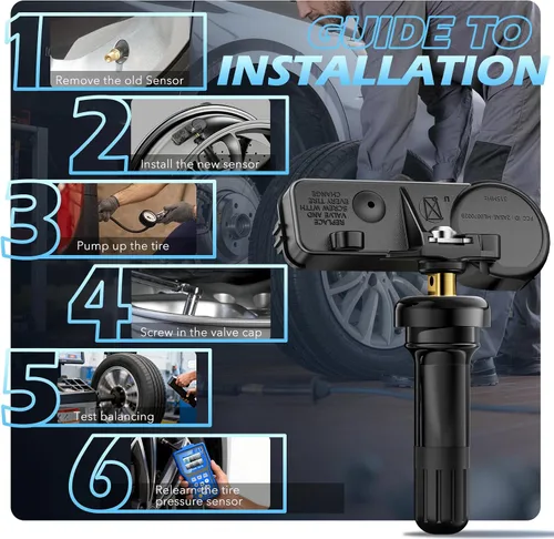 Miniatura 9 de RENECTIV Sensor TPMS Subaru, 315MHz Sensores de monitor de presión de neumáticos aptos para Subaru reemplazar OEM # 28103AG00A 28103AG01C 28103AG01B