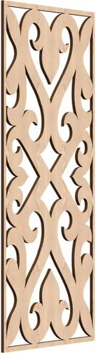 Miniatura 21 de Keene Paneles de pared decorativos de madera con calado, 9 3/8 pulgadas de ancho x 24 3/8 pulgadas de alto x 1/4 de alto, roble rojo rojo (Red Oak)