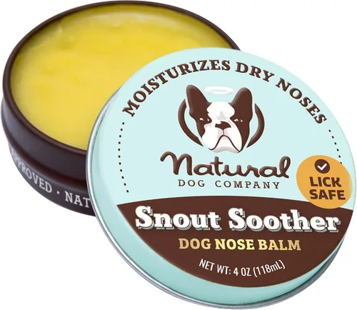 Miniatura 11 de Natural Dog Company Snout Soother Balm Tin 1 oz – Bálsamo para nariz de perro completamente natural para narices secas y agrietadas – Bálsamo