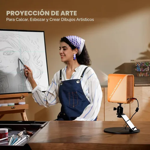 Miniatura 2 de Caydo Proyector de arte P1 con aplicación de dibujo exclusiva para artistas, enfoque automático portátil y proyector LED Keystone para dibujo