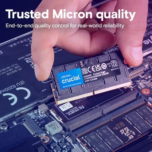 Miniatura 6 de Crucial Memoria RAM DDR5 de 32 GB, 4800 MHz CL40 para laptop, compatible con procesadores Intel de 12ª generación y AMD, CT32G48C40S5