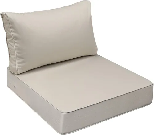 Miniatura 41 de AAAAAcessories Cojines de asiento para exteriores, resistentes a la decoloración, cojines de repuesto impermeables para muebles de patio, 21 x 21 x