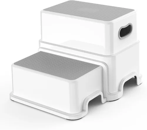 Victostar Taburete para Niños Pequeños, Taburete de 2 Niveles para Niños para Lavabo de Baño, Taburete para Orinal con Superficie Antideslizante y