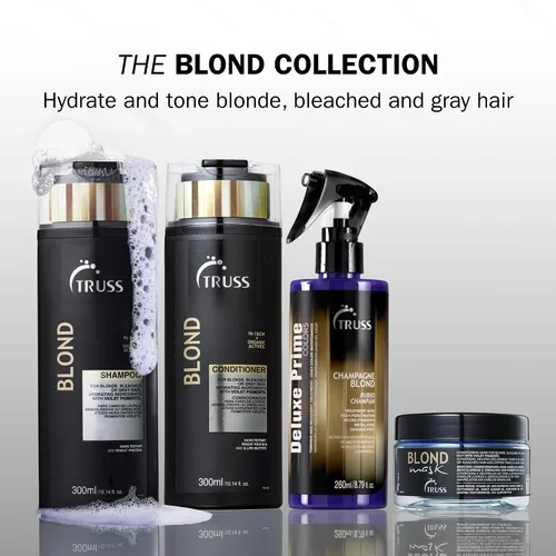 Miniatura 6 de TRUSS Spray para el cabello morado y tóner rubio - Spray para aclarar el cabello y reconstructor con tonificación personalizable - Deluxe Prime