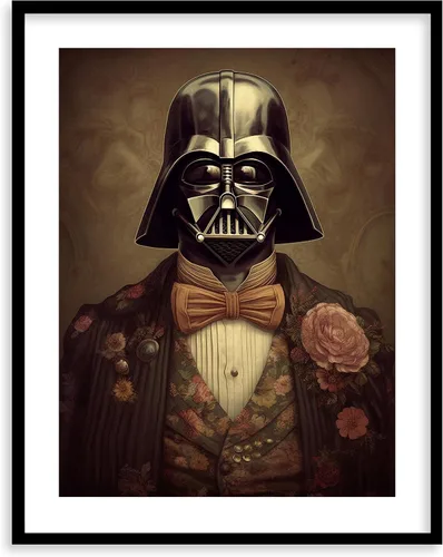 Miniatura 22 de Láminas de Arte de Retratos Victorianos de Star Wars - Impresión de Arte Fino Giclée Premium - Decoración de Pared Steampunk Estética, Póster Darth