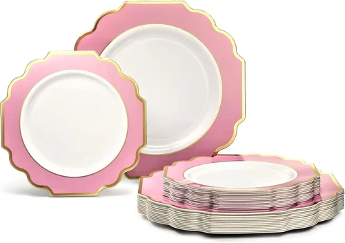 Miniatura 32 de OCCASIONS juego para 25 comensales (200 piezas), 80 comensales (640 piezas), 120 comensales (960 piezas), blanco imperial, 10.5 pulgadas, 7.5 A.